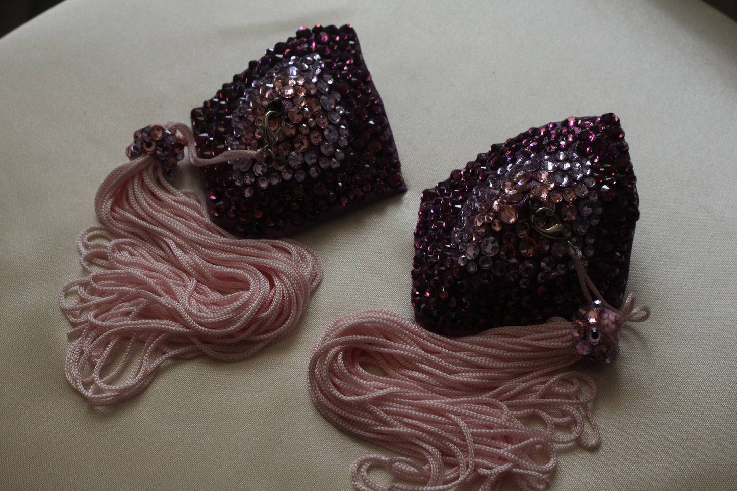 Embellished Diamond Purple Pasties
