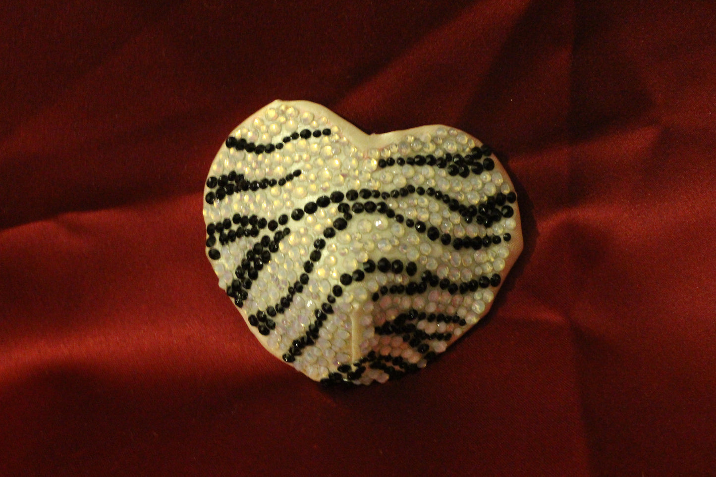 Zebra Print Heart Pasties