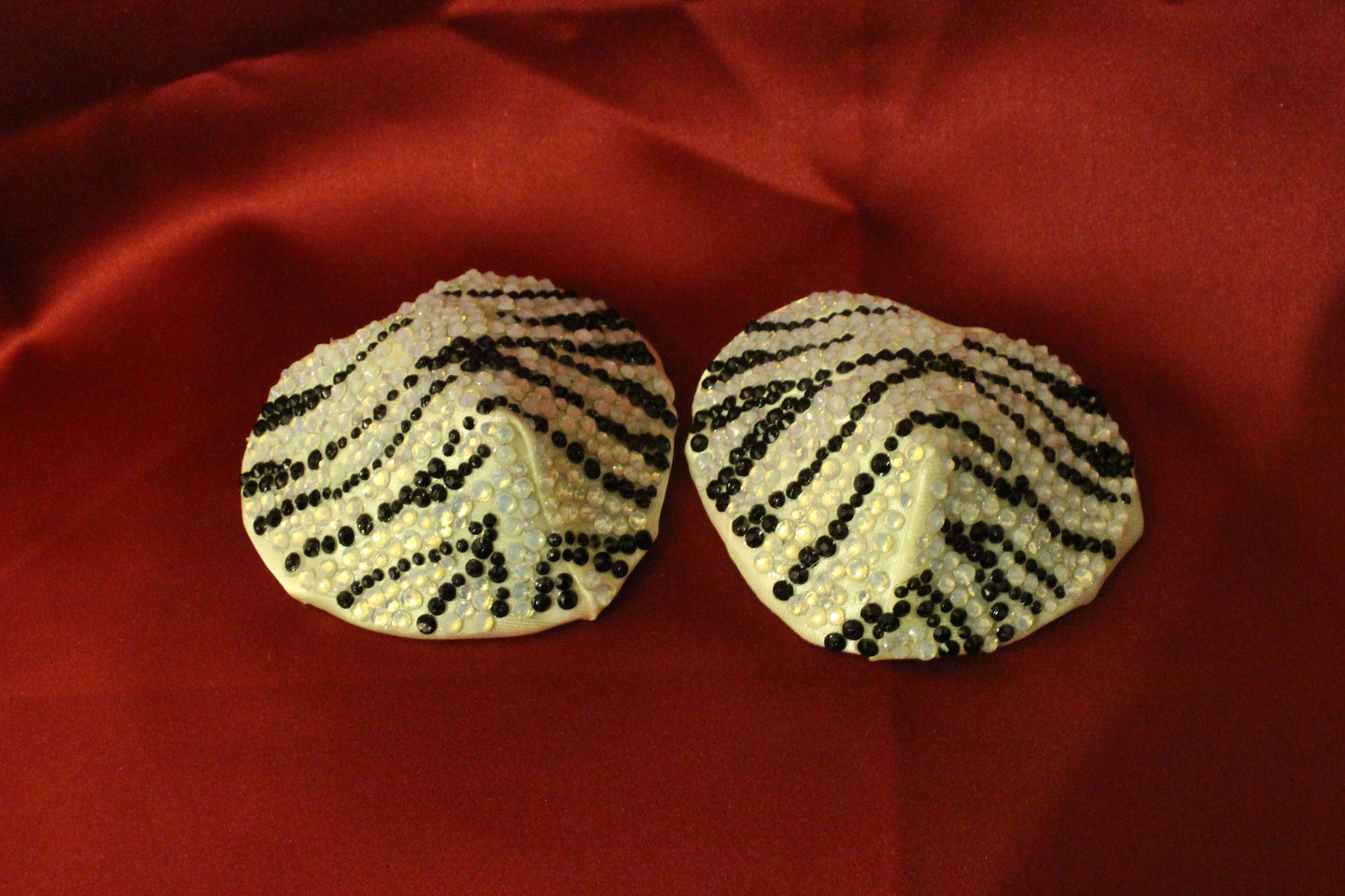 Zebra Print Heart Pasties